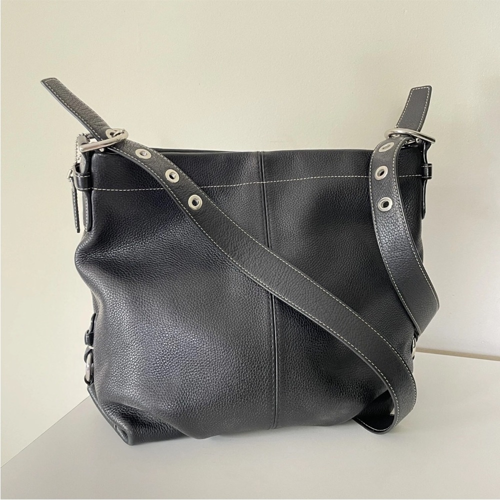 Coach Black Leather Shoulder Bag